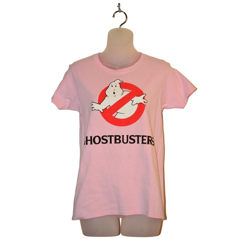 Vixen by Micheline Pitt Ghostbusters Small S T-Shirt Top Pink Halloween NWT